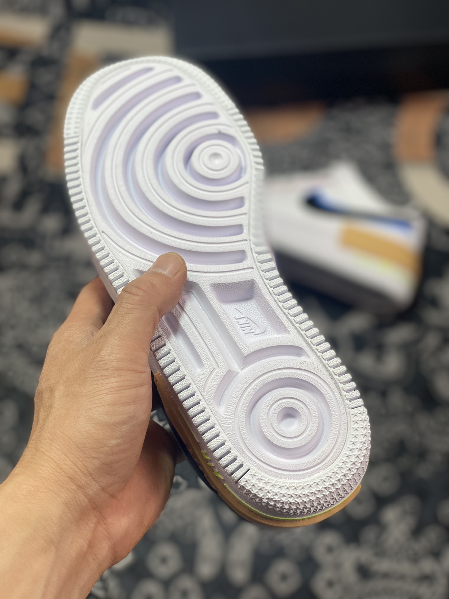 200 Nike WMNS Air Force 1 Shadow”Pastel”空军一号轻量板鞋“白黑北卡蓝紫”FJ0735-100