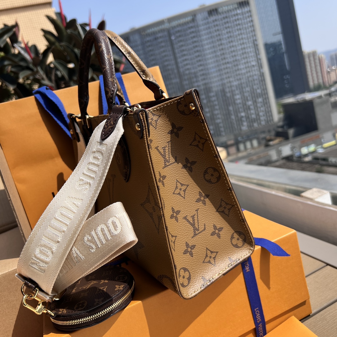 非市场普通货 进口皮料半钢五金 m46373尺寸:25×19×11.5cmLV海外渠道资源特供小号托特包