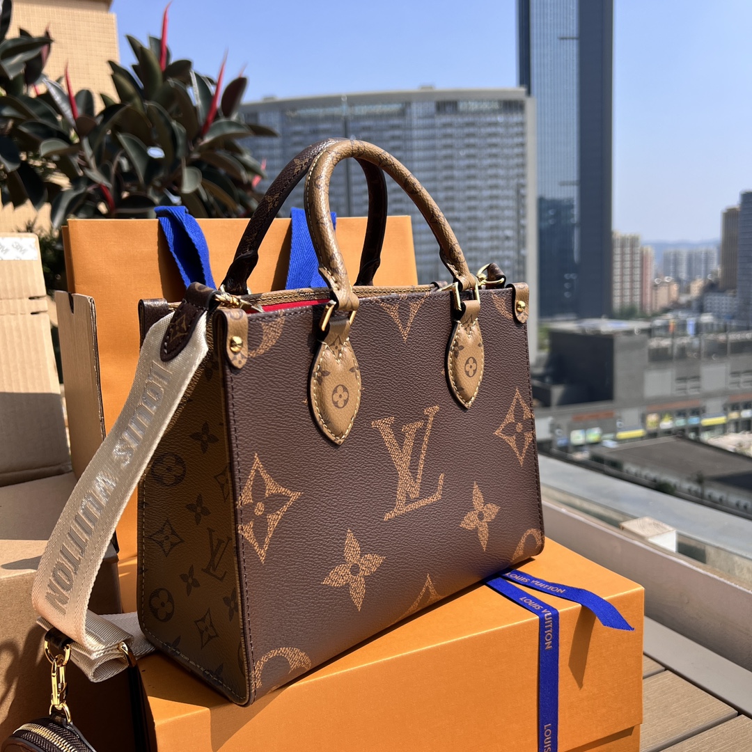 非市场普通货 进口皮料半钢五金 m46373尺寸:25×19×11.5cmLV海外渠道资源特供小号托特包