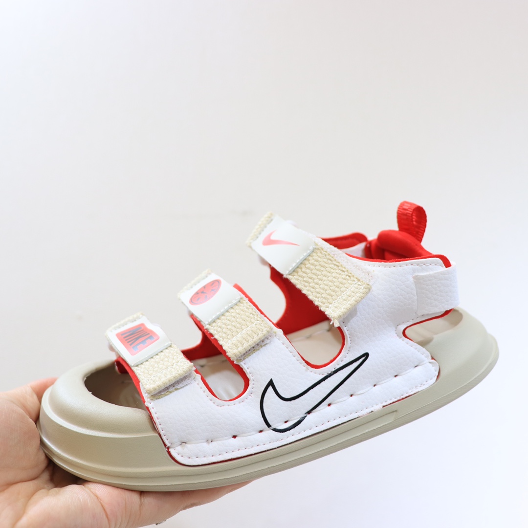 图片[4]-💘2023耐克包头魔术贴童鞋男女童官网夏款最新上市💝💲 🛵Nike 包头双车线车边三带休闲户外沙滩鞋凉鞋🚘 💖夏季韩版防滑防踢软底透气新概念户外潮鞋凉鞋🎈 🍒颜色：蓝色，绿色，红色 号码：26-35码-选品中心