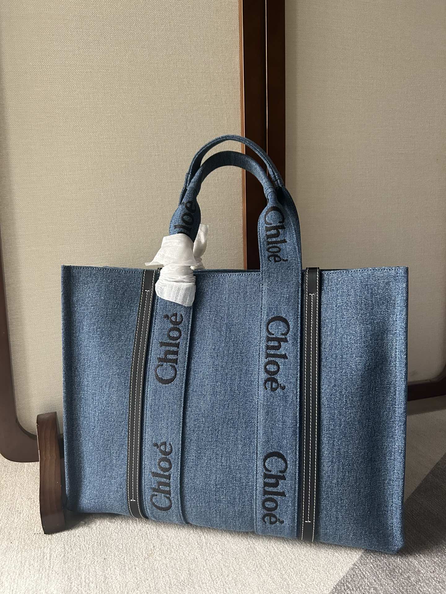 Chloe Tote Bags Denim Woody