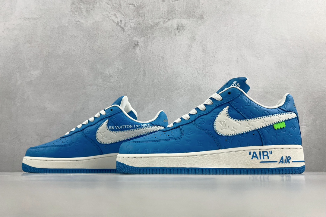 Louis Vuitton x Nike Air Force 1 Low Blue and White LV Joint