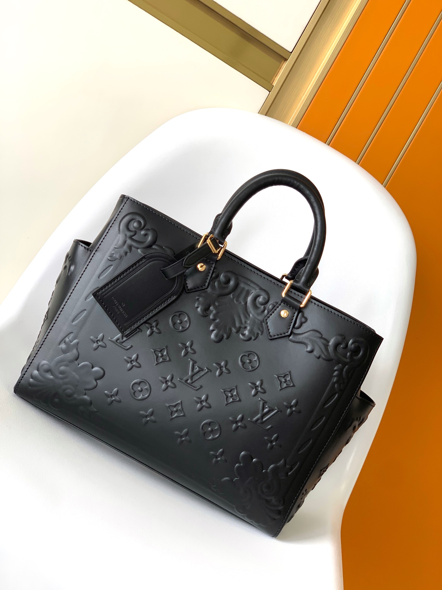 Designer 1:1 Replica
 Louis Vuitton LV Sac Plat Bags Handbags Black Men Cowhide Fabric M44964