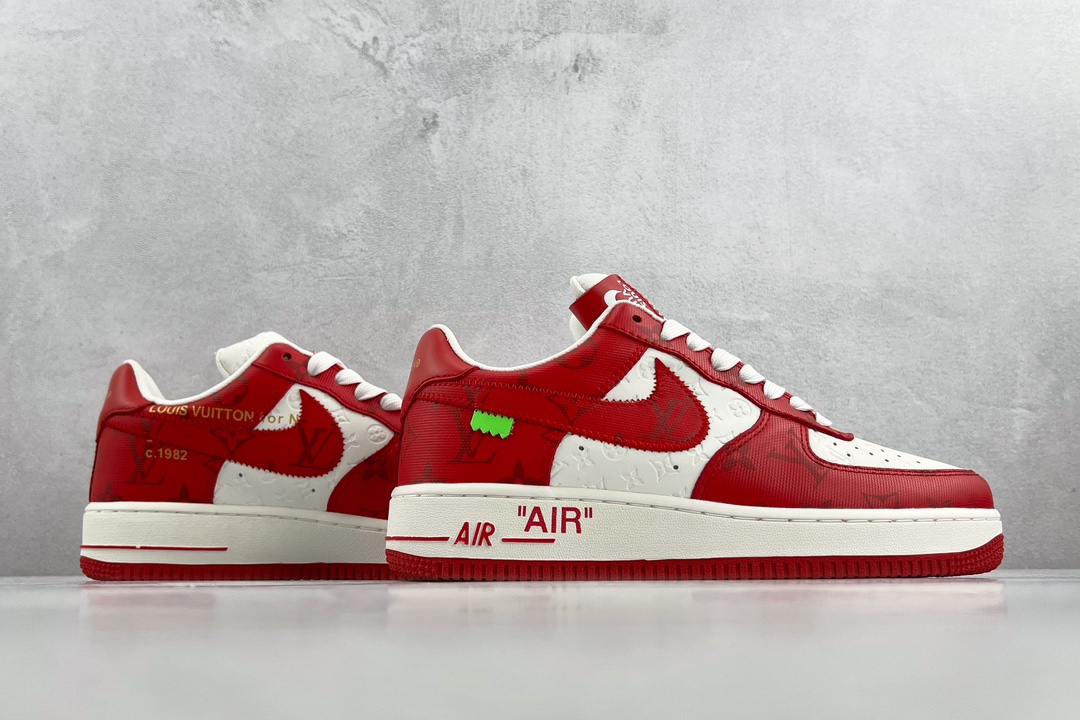 Louis Vuitton x Nike Air Force 1 Low Red LV Joint 1A9VA7