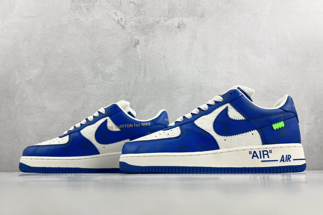 Louis Vuitton x Nike Air Force 1 Low Blue and White LV Joint 1A9VAO