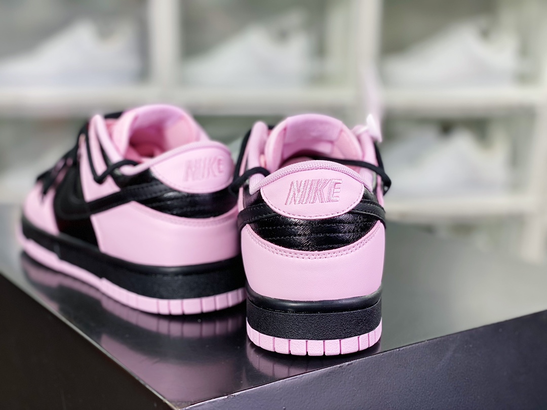 SB Dunk Low ”Purple/White” dunk series low-top casual sports skateboard shoes ”leather dark purple black rope” 921803-601