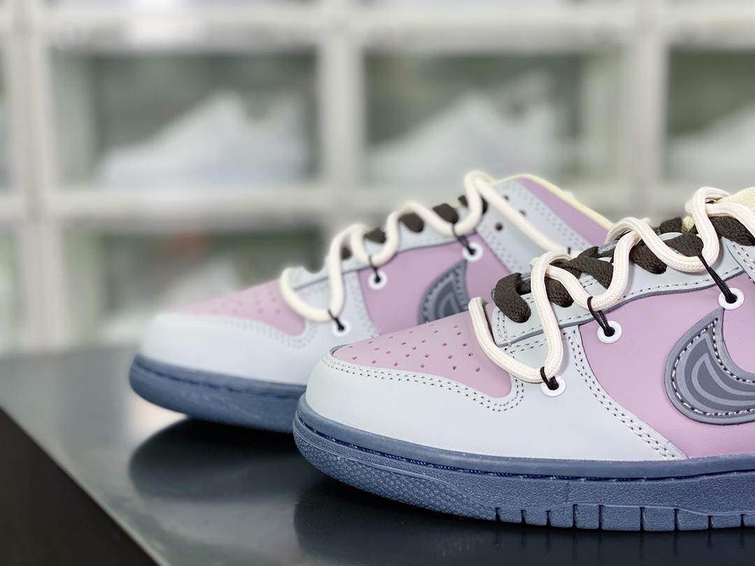 SB Dunk LOT ”CEMENT ASH/TARO PURPLE” Basketball series low-top shoes ”Cement Gray Fragrance Purple Graffiti” DD1503-017