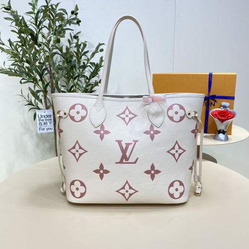 Louis Vuitton Neverfull Tote Bag - M21579 Cream White, Leather, 32*29*17cm 1 Louis Vuitton Neverfull Tote Bag - M21579 Cream White, Leather, 32*29*17cm