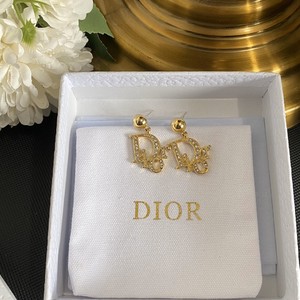Dior Store Jewelry Earring Buy Replica Gold Yellow Fashion