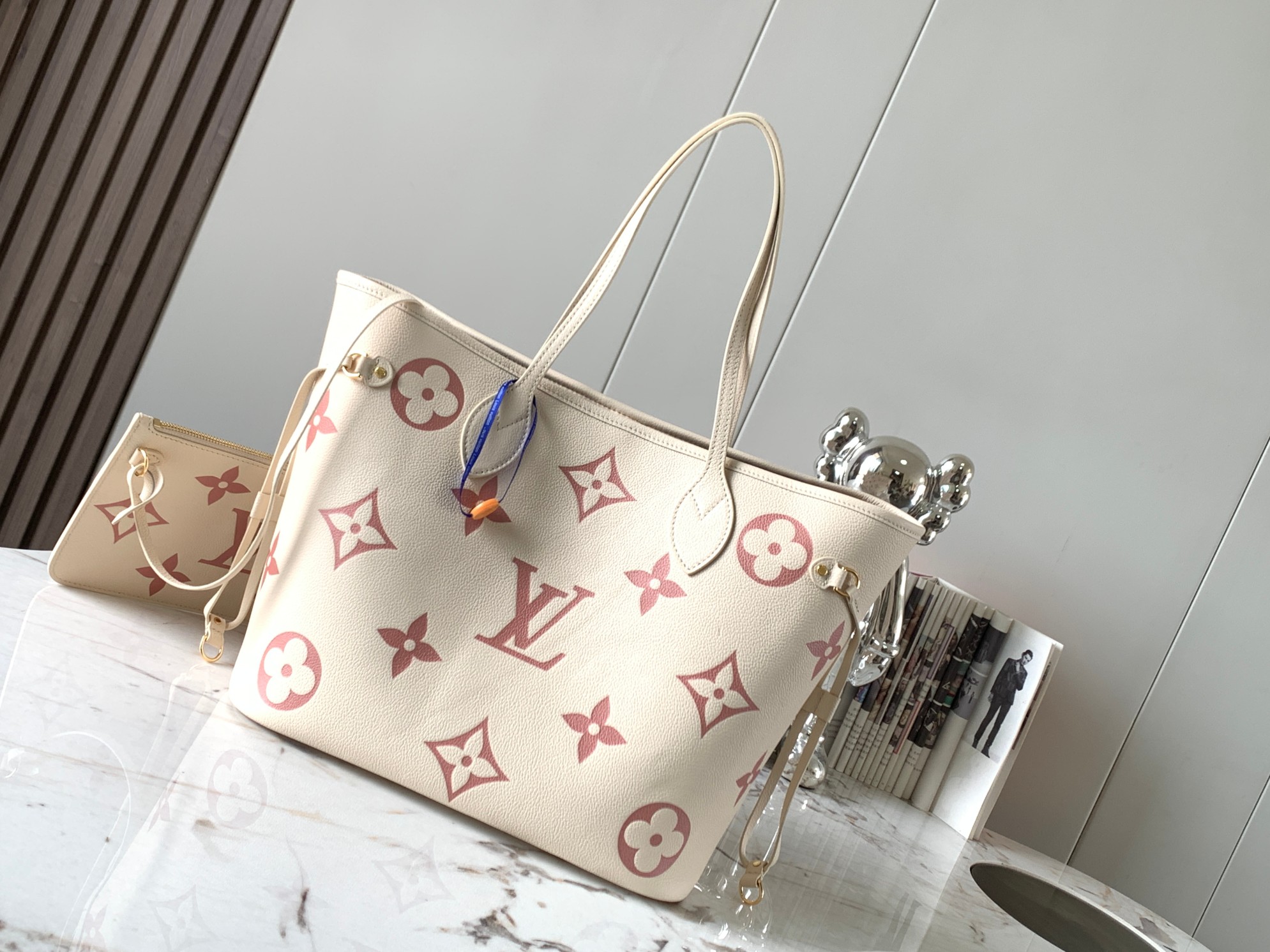Louis Vuitton LV Neverfull Bags Handbags White Empreinte​ Spring Collection M21579