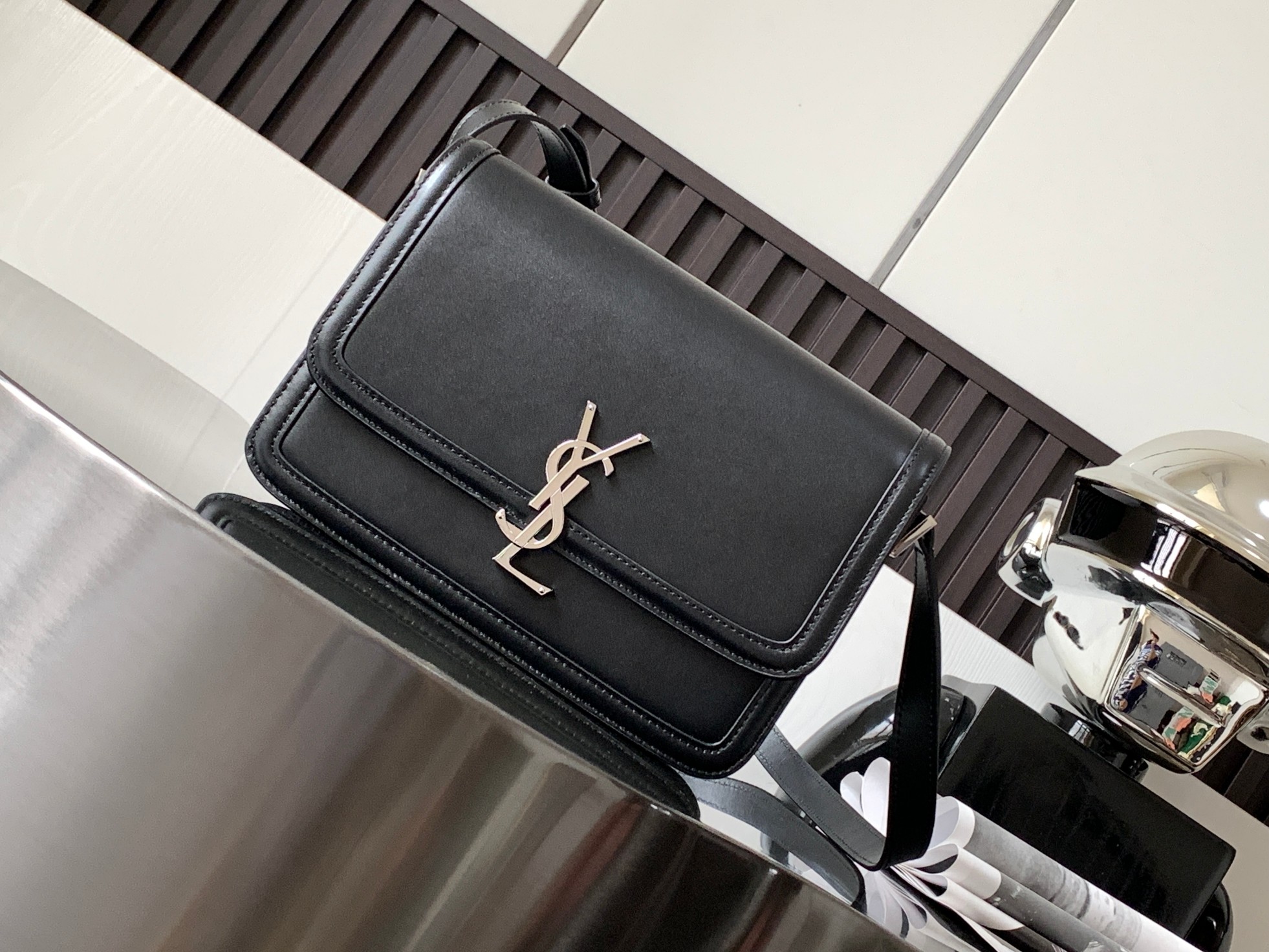 YSL Solferino Box 牛皮 翻盖 单肩包