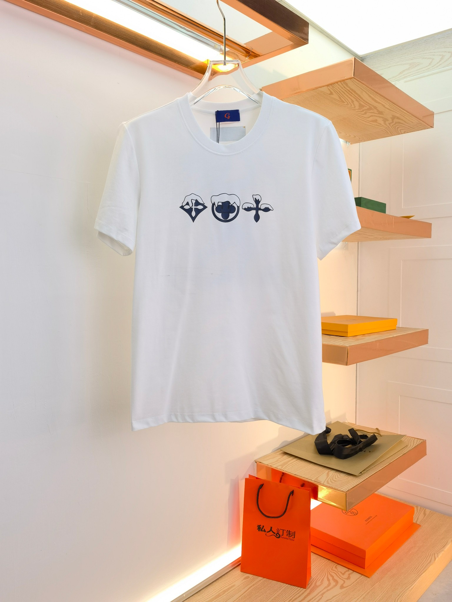 Verkoop alleen van hoge kwaliteit
 Louis Vuitton Kleding T-Shirt Afdrukken Katoen Lente/Zomercollectie Fashion Korte mouw