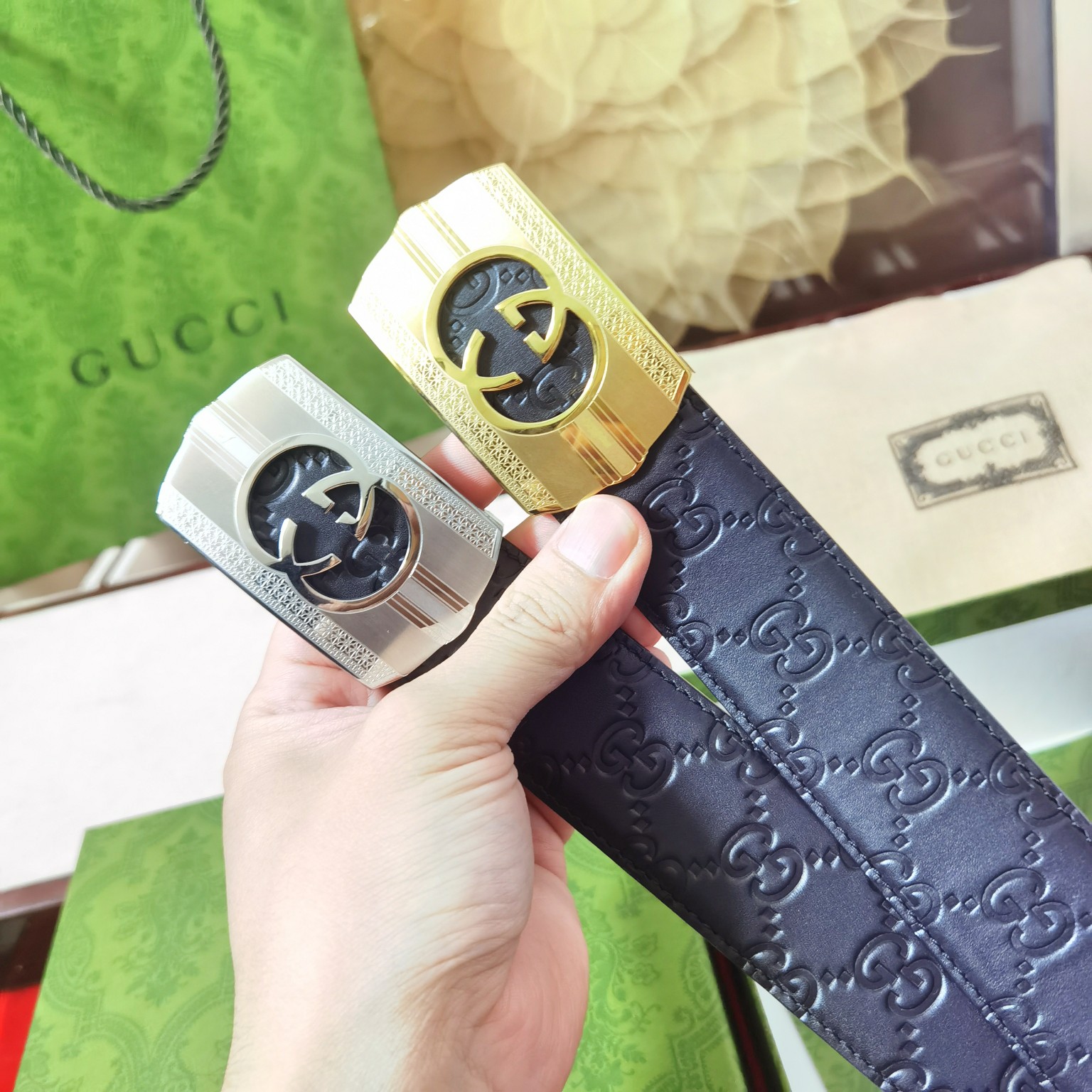 Gucci经典原单品质经典压花配树膏