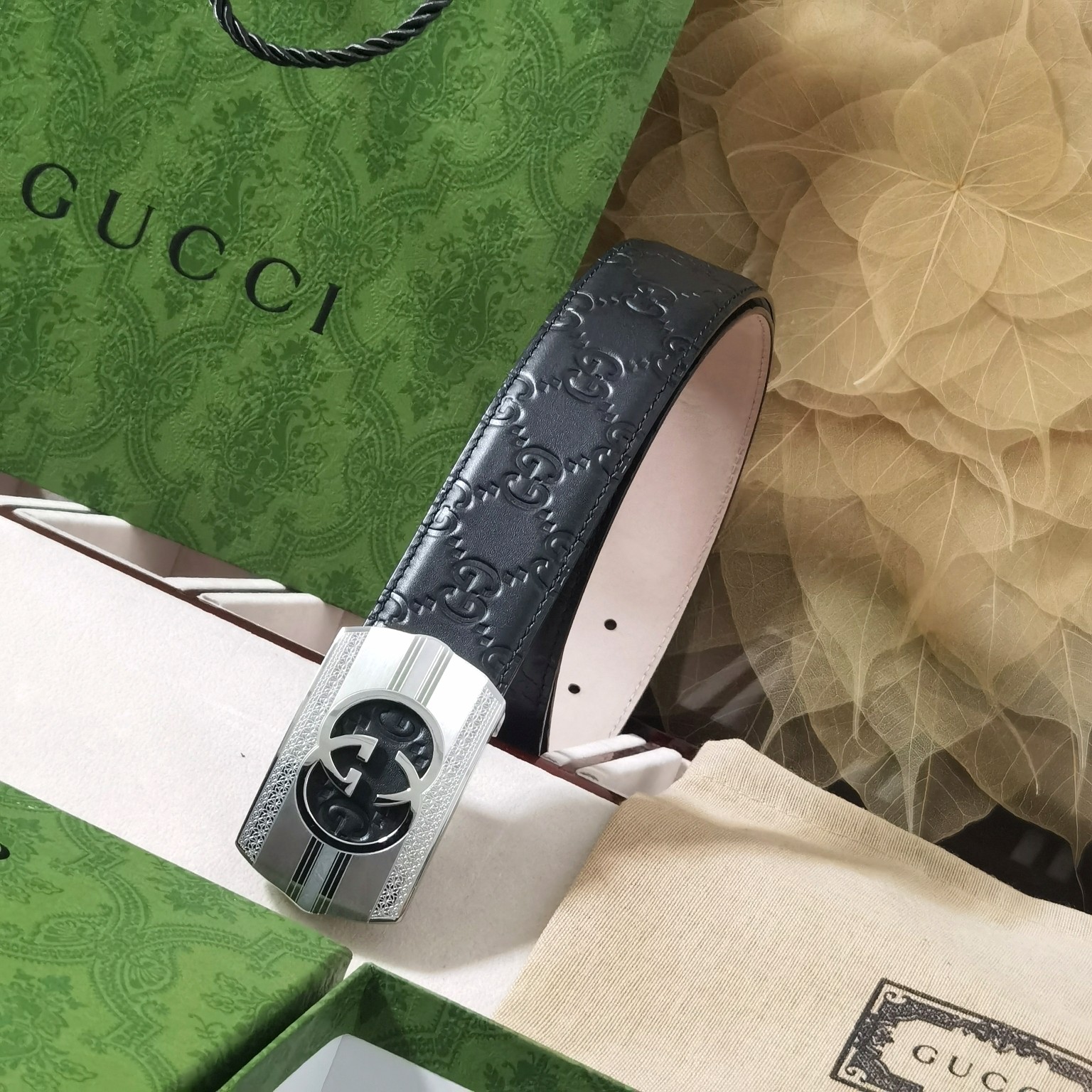 Gucci经典原单品质经典压花配树膏
