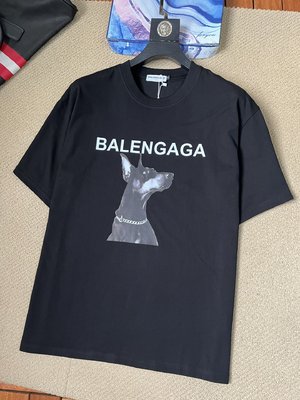What Balenciaga Clothing T-Shirt Cotton Double Yarn Spring/Summer Collection Trendy Brand