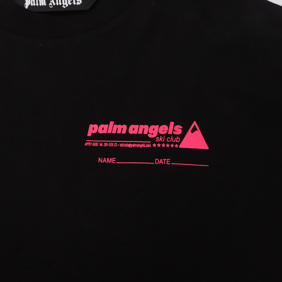 180 Palm Angels 棕榈天使 23SS 荧光棕榈树短袖T恤