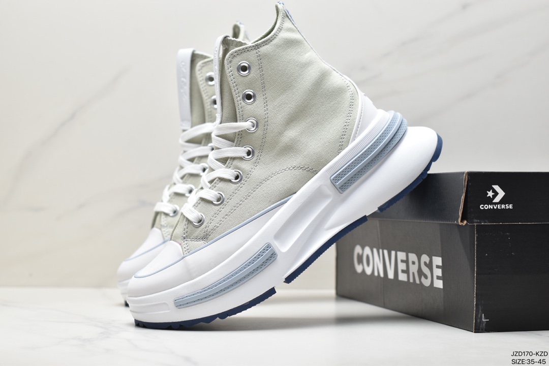 Converse Run Star Legacy 1970 Cx High ”Light Green/Blue/White” Heritage Canvas Shoes