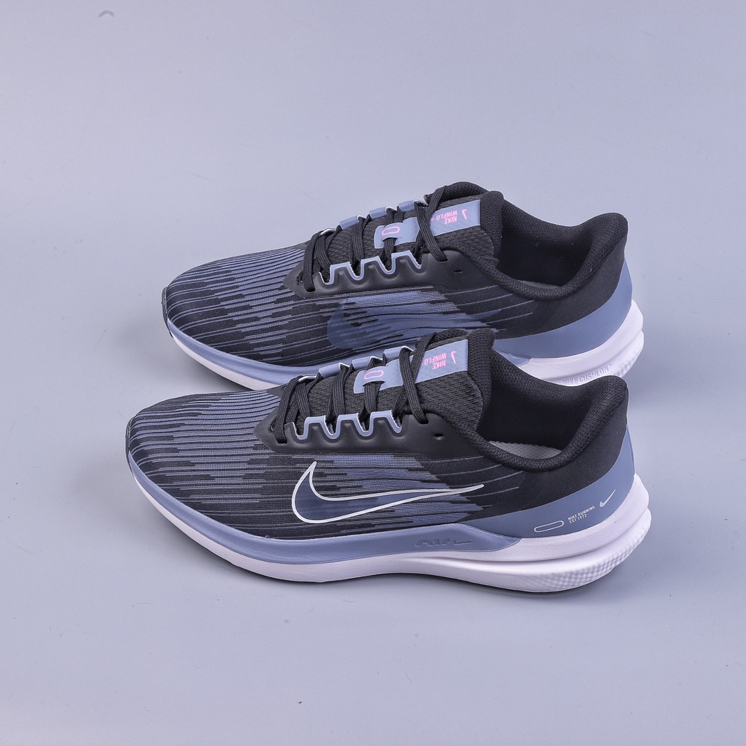 Nike Air Zoom Winflo 9 mesh-transparent air training running shoes DD6203-008