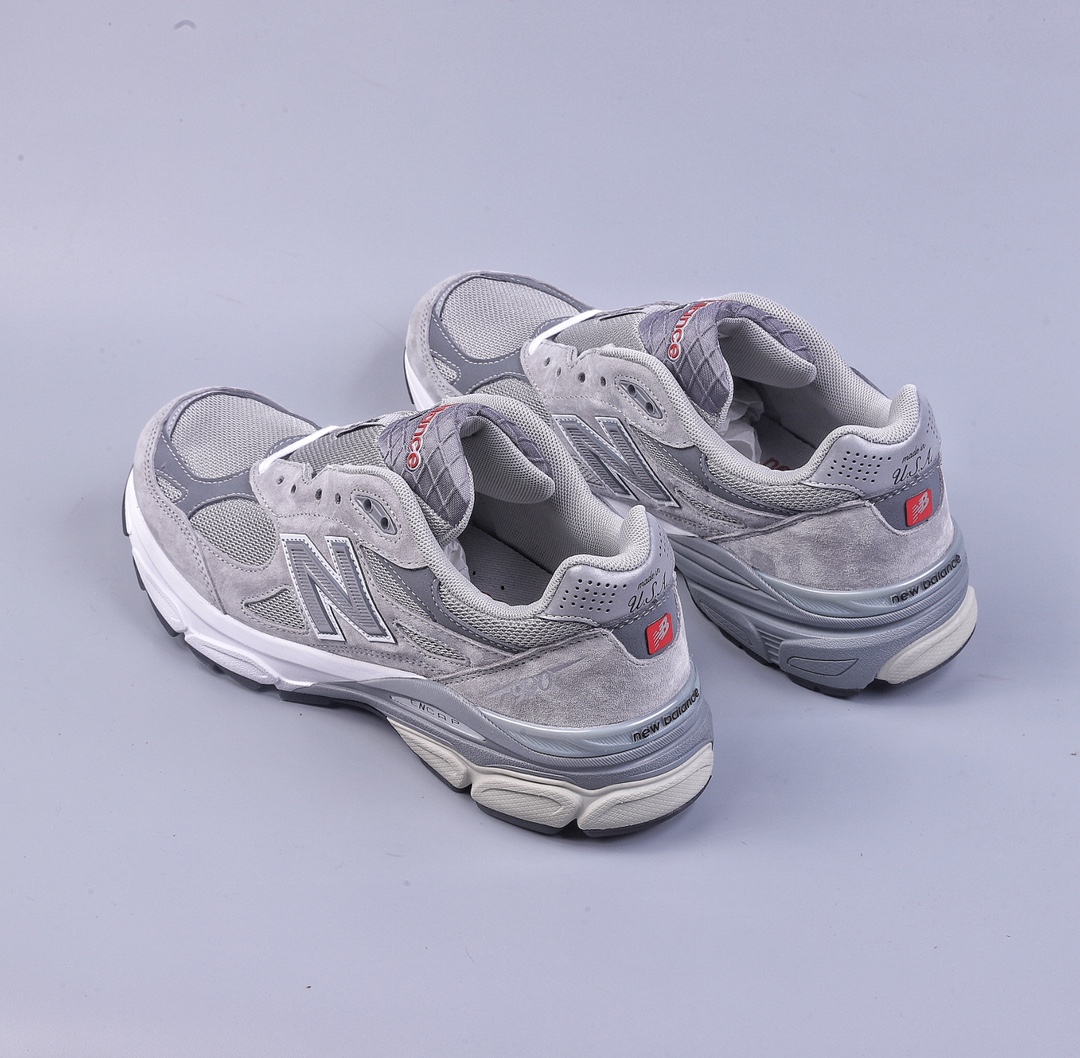President New Balance 990 V3 White Gray American-made official retro casual sports jogging shoes M990GY3