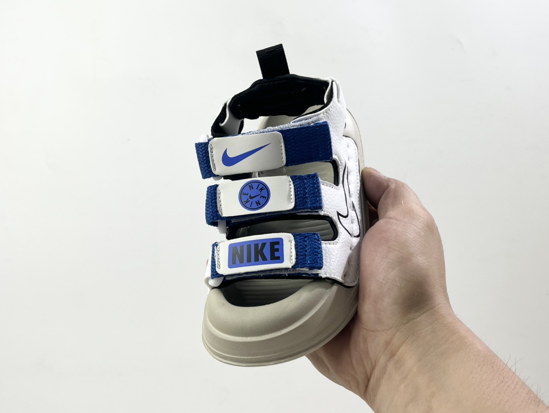 图片[3]-NK 包头三魔术贴儿童凉鞋 尺码：26-35码 露趾透气凉鞋，包头护趾设计，超级贴心💓 三魔术贴设计，方便调节松紧✔️ 简约大气LOGO，百搭时尚🆒 耐磨防滑EVA大底，超舒适☁️-选品中心