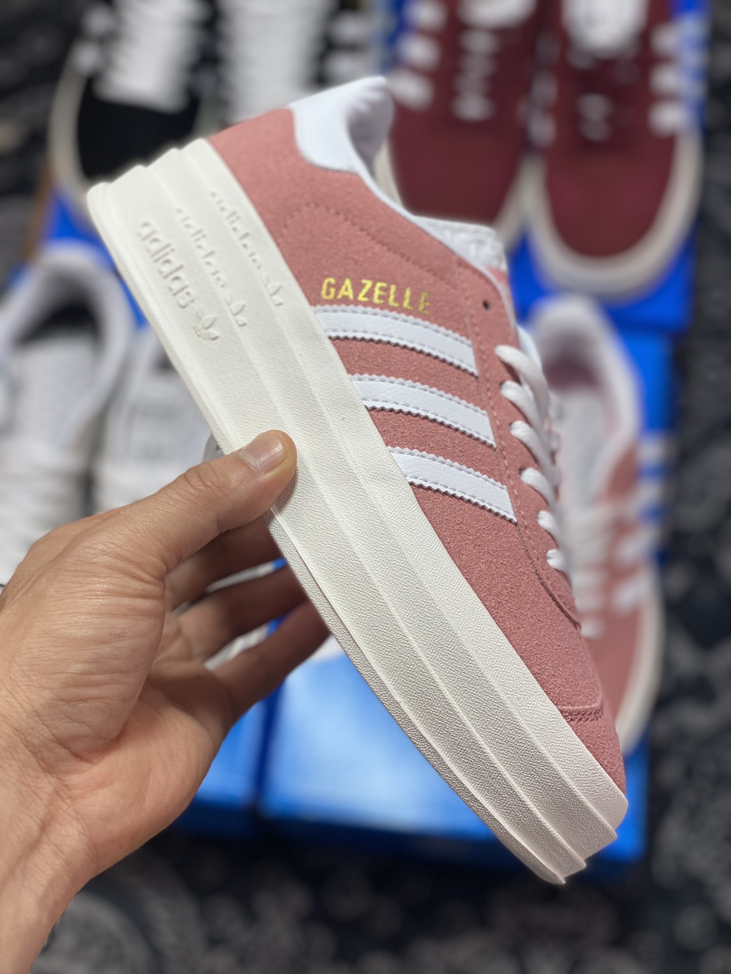 Adidas Originals Gazelle Bold W Antelope Platform Series Retro Sneakers 