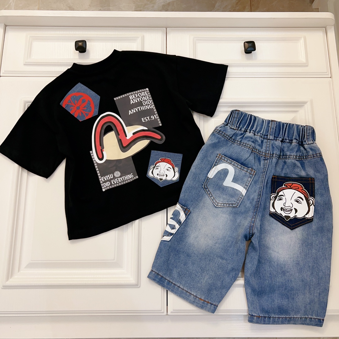 Stylish Evisu Shirt with Multiple Pockets and Short Sleeves: Fashionable and Functional Choice - 图片 6