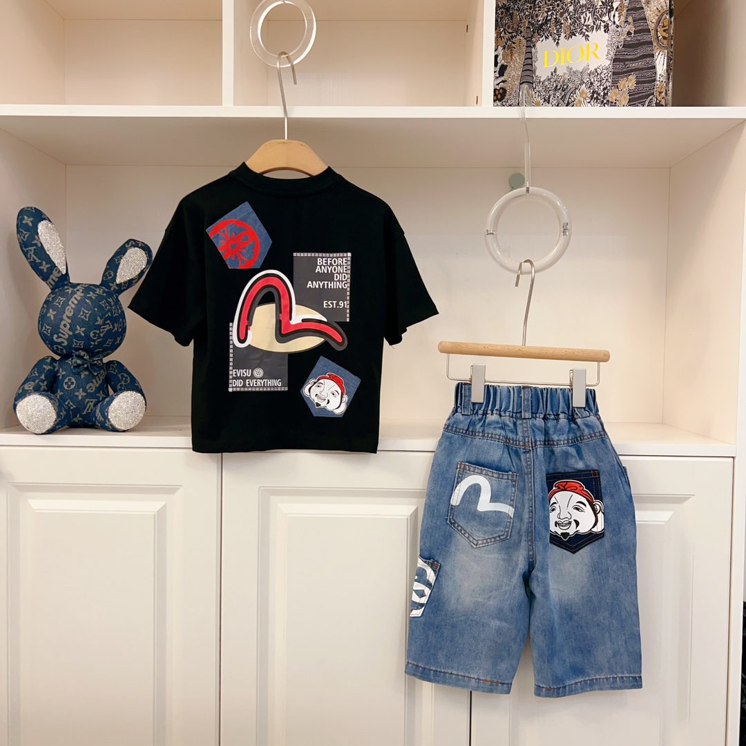 Stylish Evisu Shirt with Multiple Pockets and Short Sleeves: Fashionable and Functional Choice - 图片 2