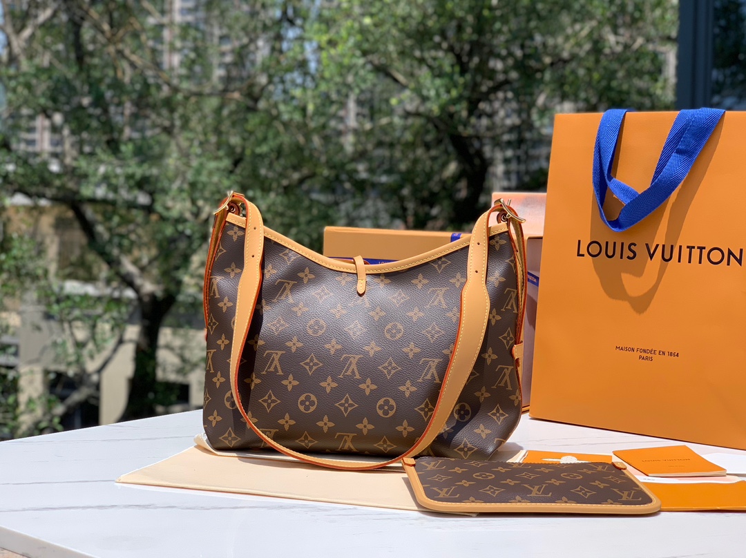 🌼尺寸29x24x12cm 渠道特供 LV 爆款M46203 CARRYALL系列小号购物袋，上市第一天