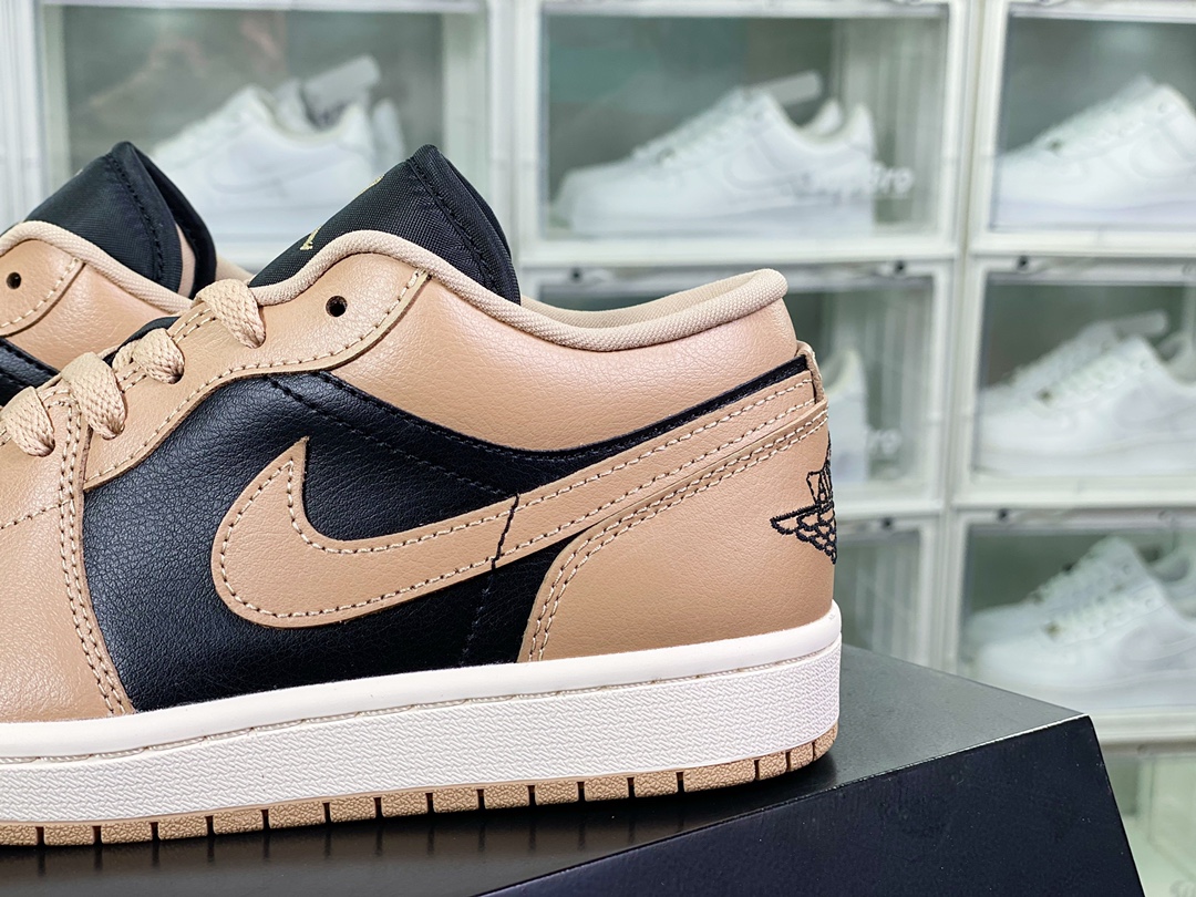 WMNS Air Jordan 1 Low Se ”DESERT BLACK” AJ1 Jordan One-generation low-top basketball shoes ”Mocha Brown Black” DV0774-201