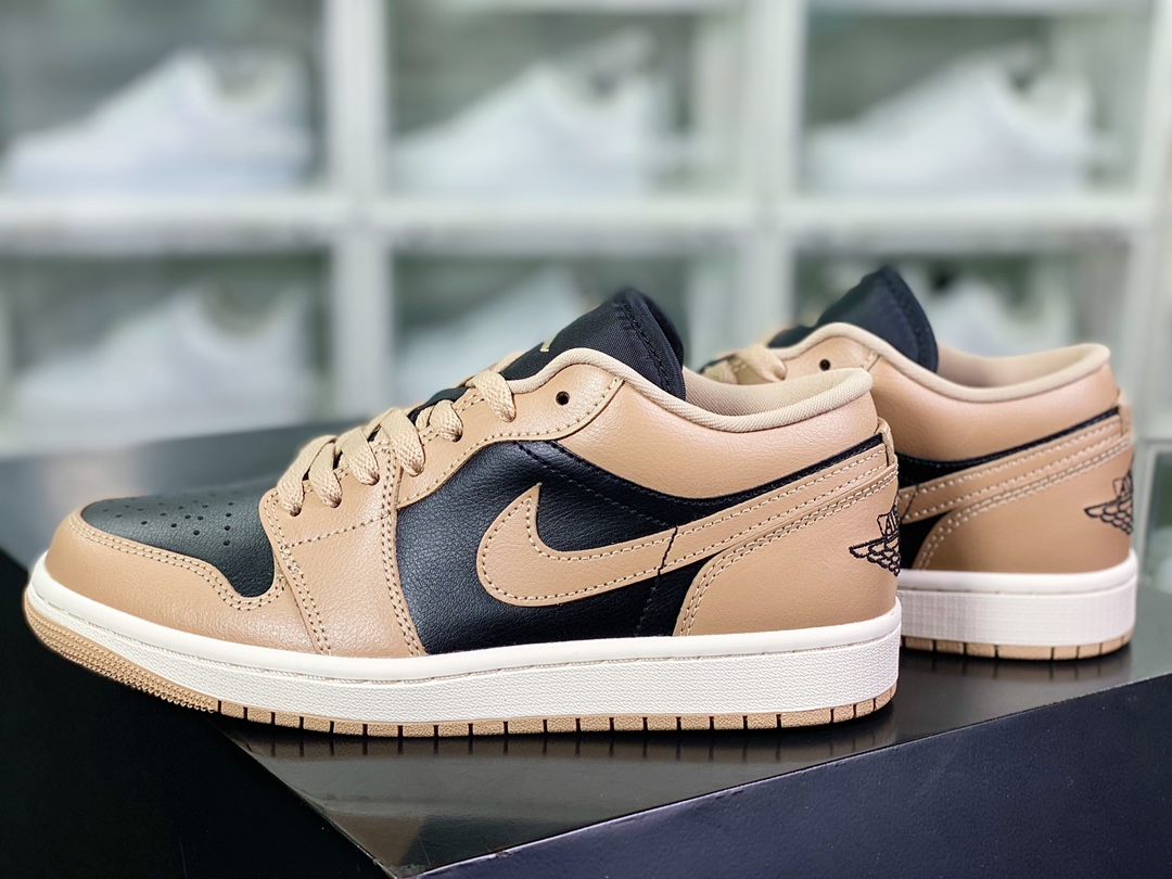 WMNS Air Jordan 1 Low Se ”DESERT BLACK” AJ1 Jordan One-generation low-top basketball shoes ”Mocha Brown Black” DV0774-201