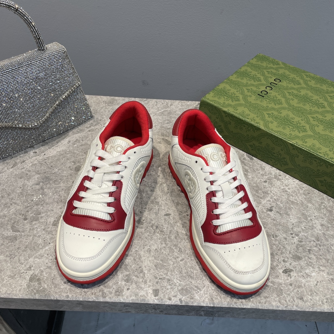 GUCCI ペア用 デニムキャンバススニーカー GGデニム インターロッキング ダブルG刺繍 GGエンボスアウトソール