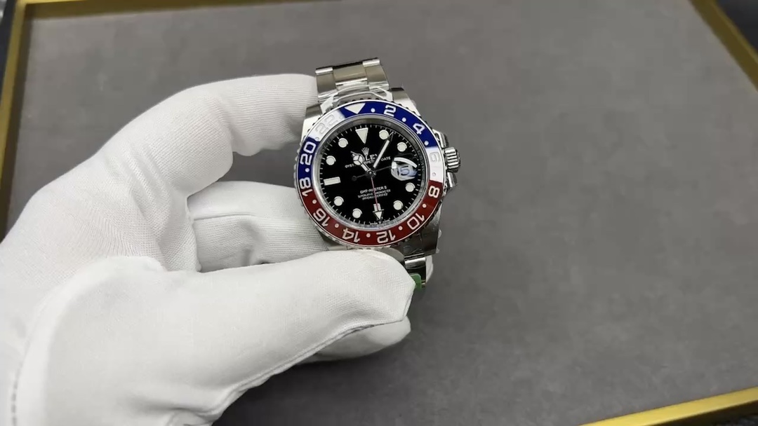 Rolex Gmt Master Orologio da Polso Nero Blu Rosa Rosso Lucidatura Cinturino in acciaio inossidabile