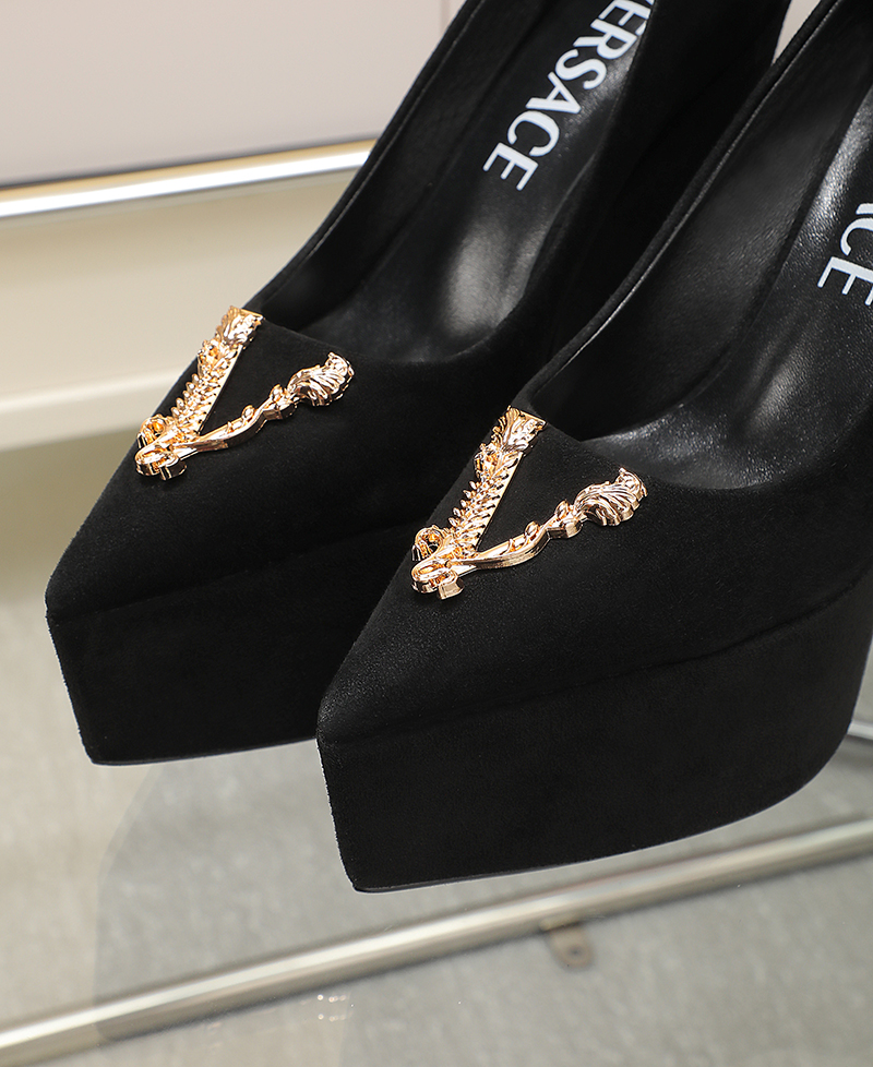 Suela de cuero: P370m. Yardage: 34-42 Versace nuevos super tacones altos, el tablero original uno a 