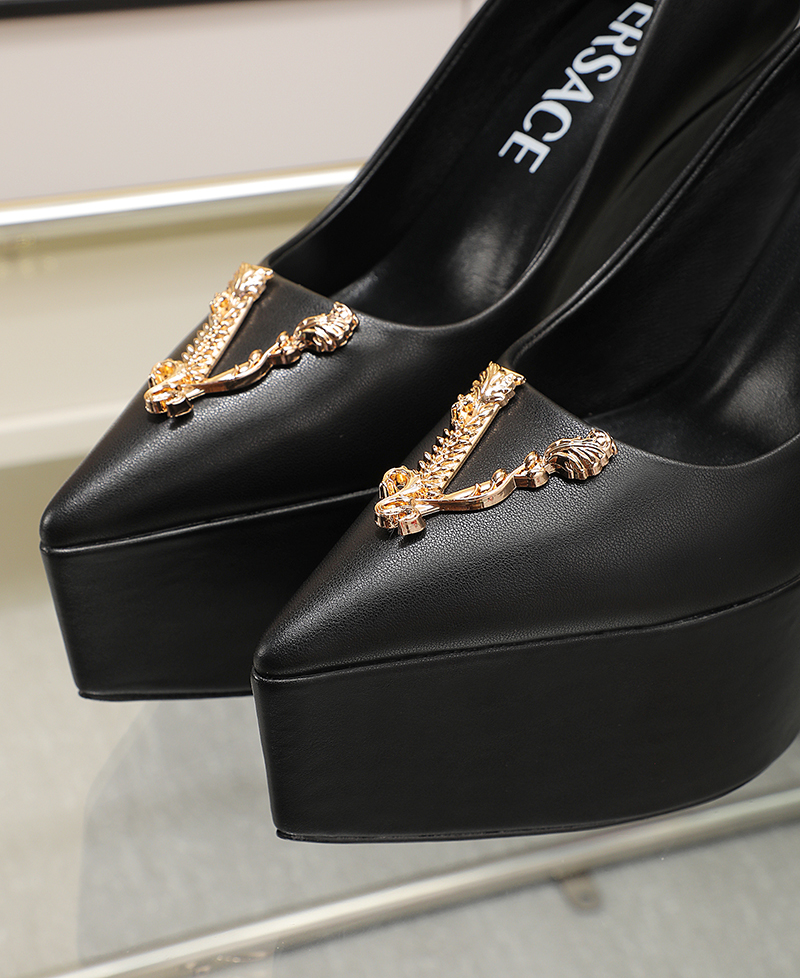 Suela de cuero: P370m. Yardage: 34-42 Versace nuevos super tacones altos, el tablero original uno a 