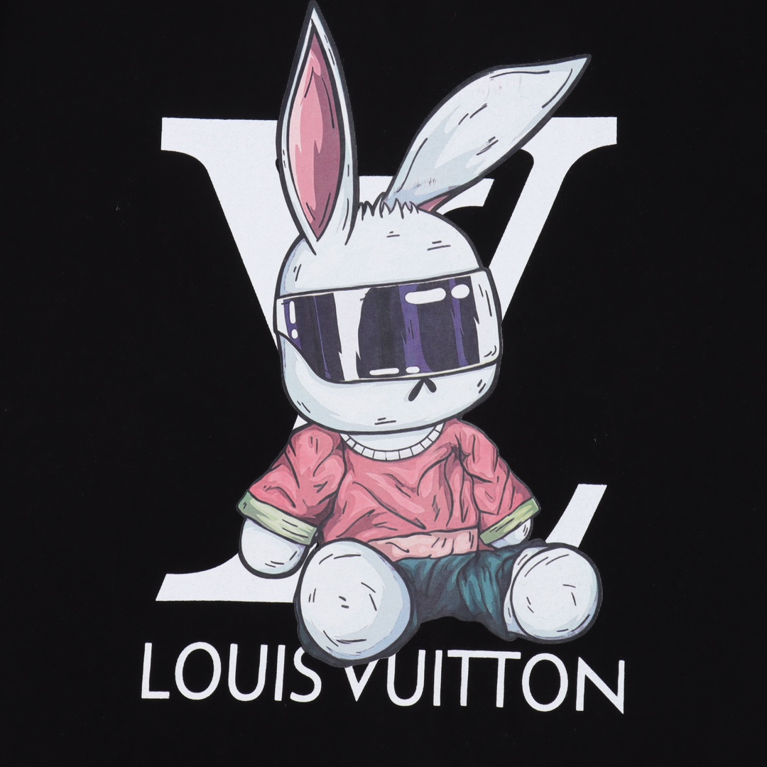 170 Louis Vuitton/路易威登 兔子印花圆领T恤