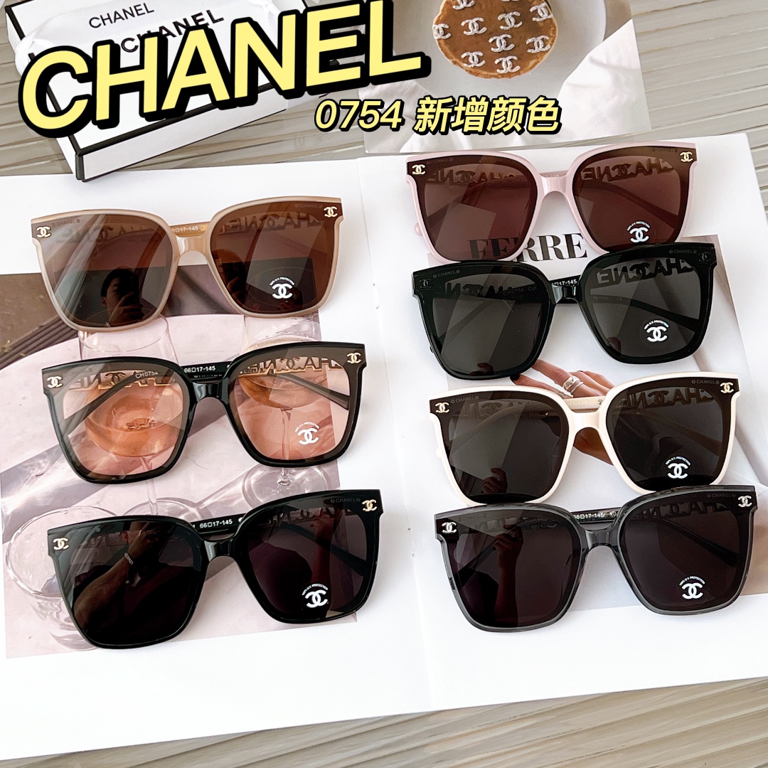 CHANEL香奈儿方框双c点缀女士太阳眼镜