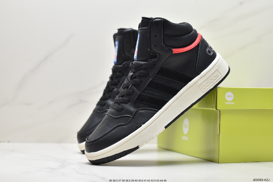 adidas HOOPS 3.0 all-match single item tennis sports casual high-top sneakers GZ1344