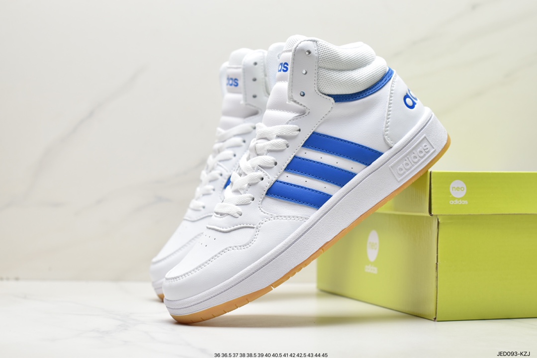 adidas HOOPS 3.0 all-match single item tennis sports casual high-top sneakers GZ1344