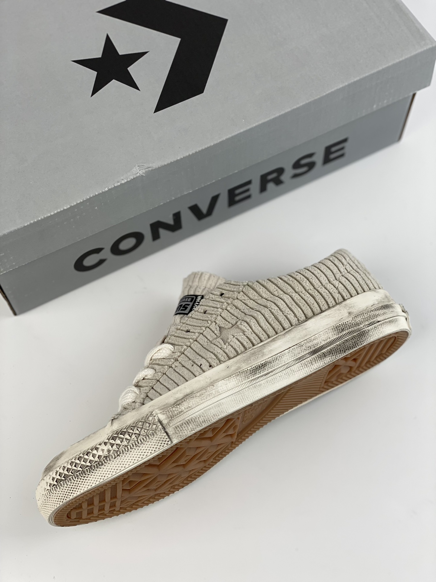 Converse One Star Pro OX One Star Retro Corduroy Distressed Low-top Casual Shoes A03755C