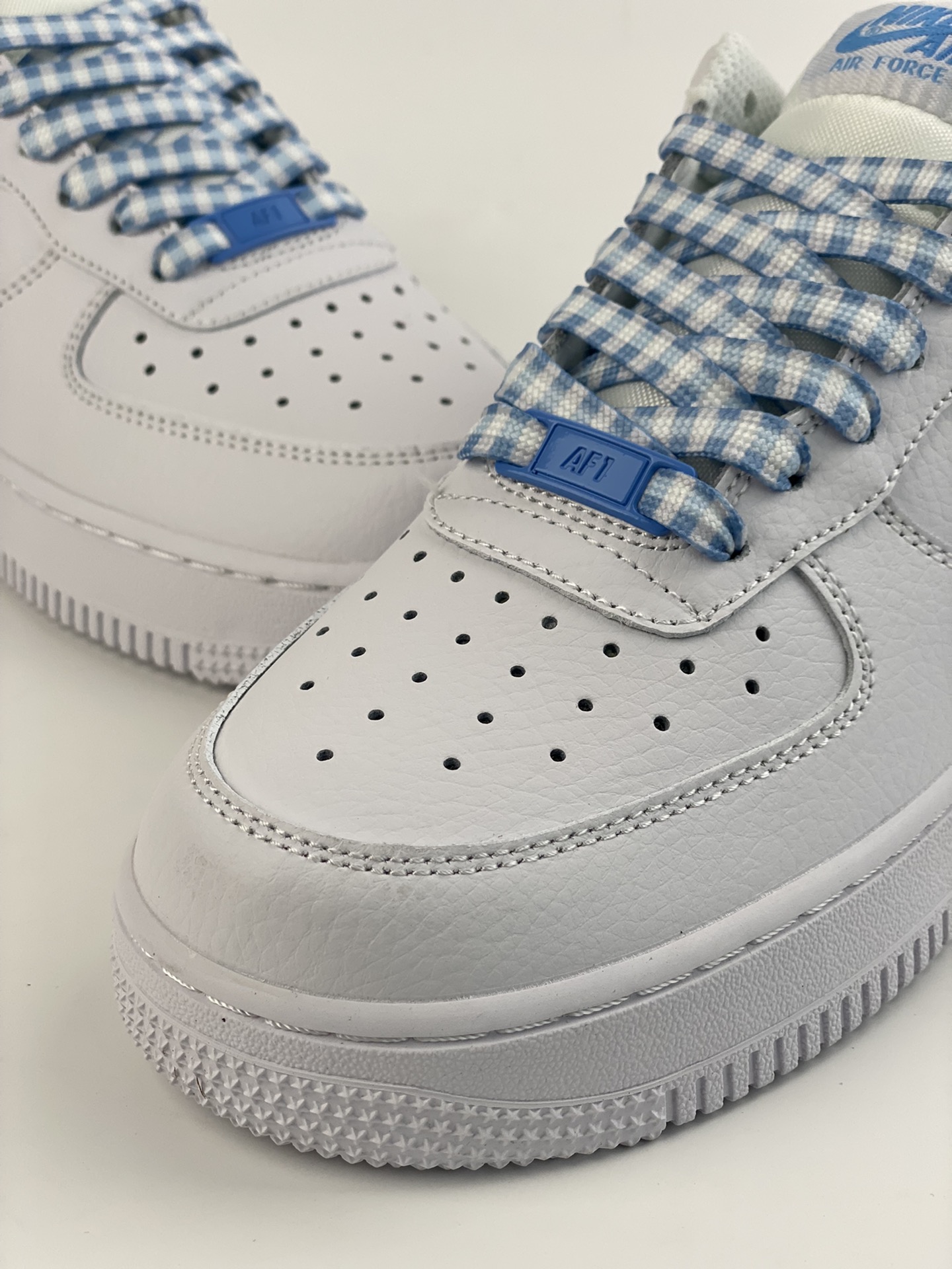 Nike Air Force 1 Low 07 White Blue Plaid DZ2784-100