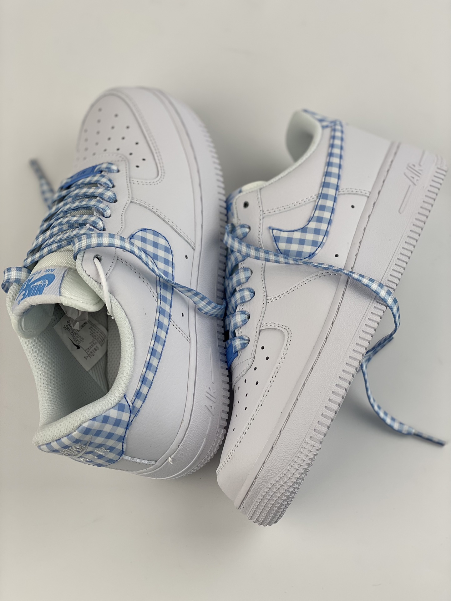 Nike Air Force 1 Low 07 White Blue Plaid DZ2784-100