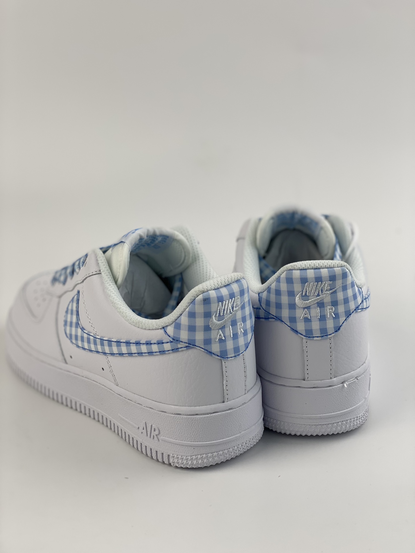 Nike Air Force 1 Low 07 White Blue Plaid DZ2784-100