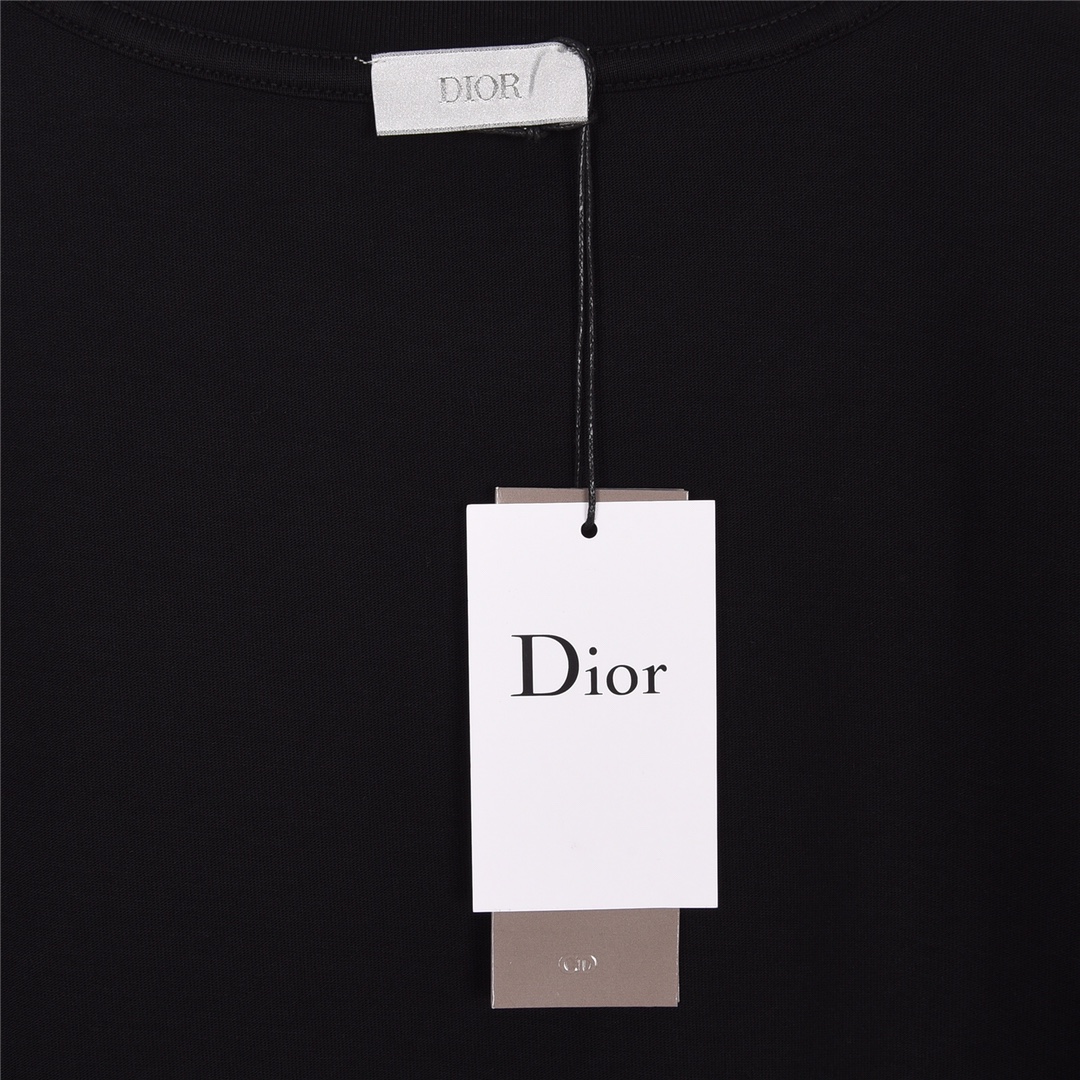 170 Dior/迪奥23Fw夏季新款彩绘涂鸦logo印花短袖