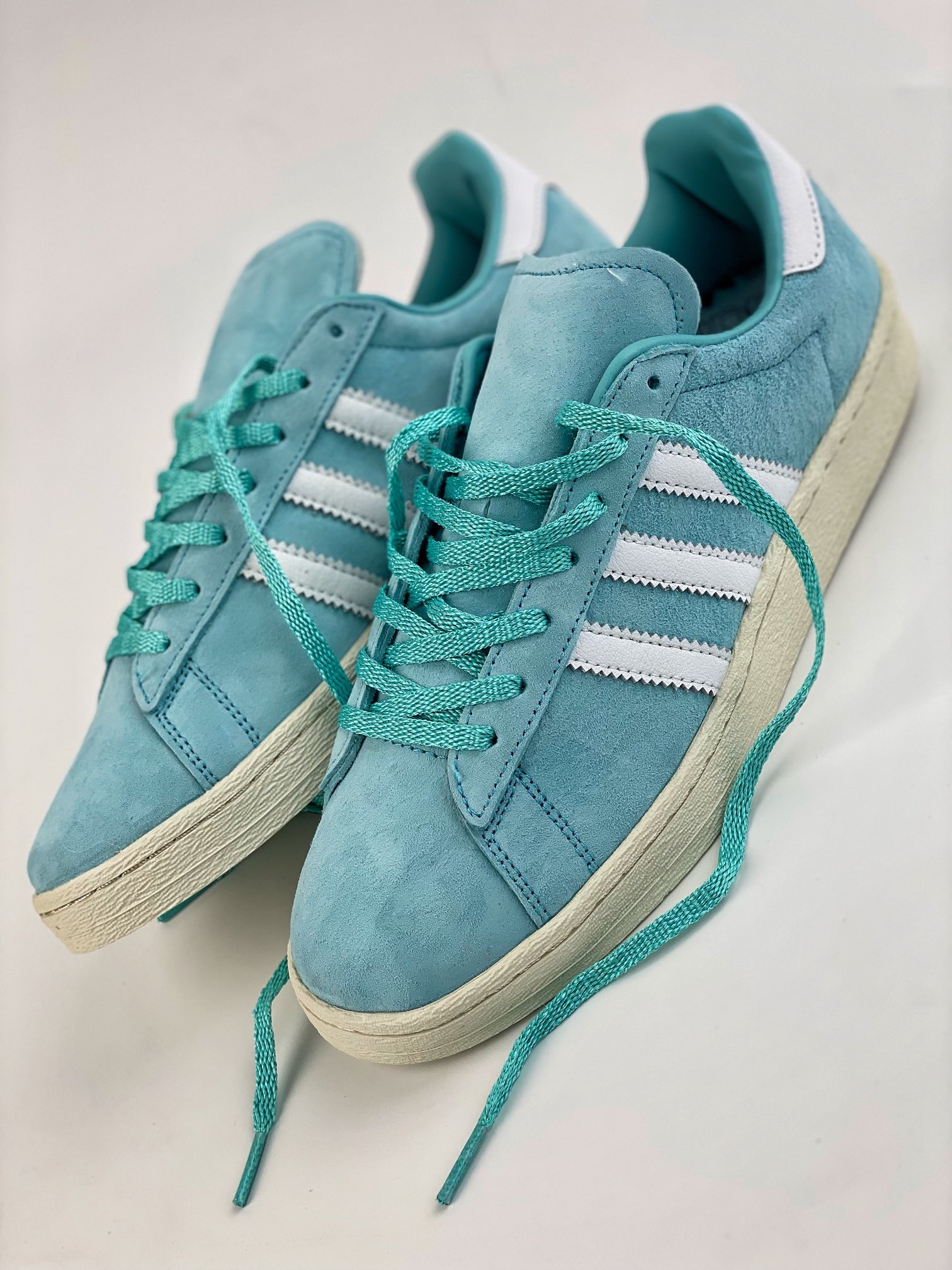 Overseas channel version of the original box original bid adidas Campus 80s clover campus casual board shoes ID7318