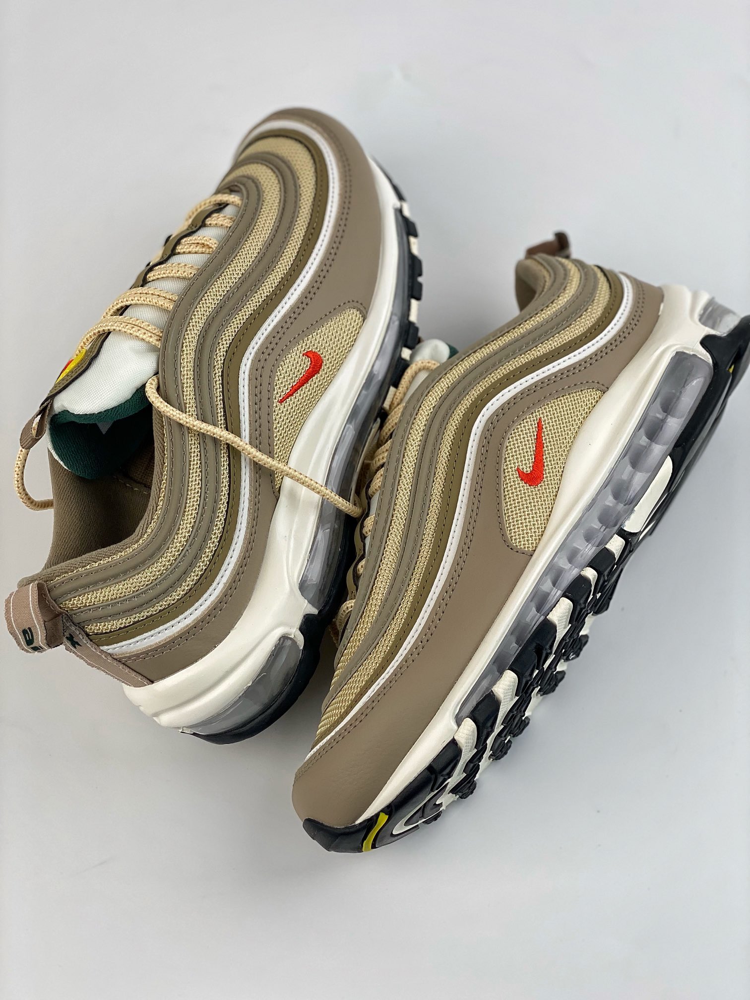 Channel order NK Air Max 97 Khaki Yellow Red Small Hook FD0357-247