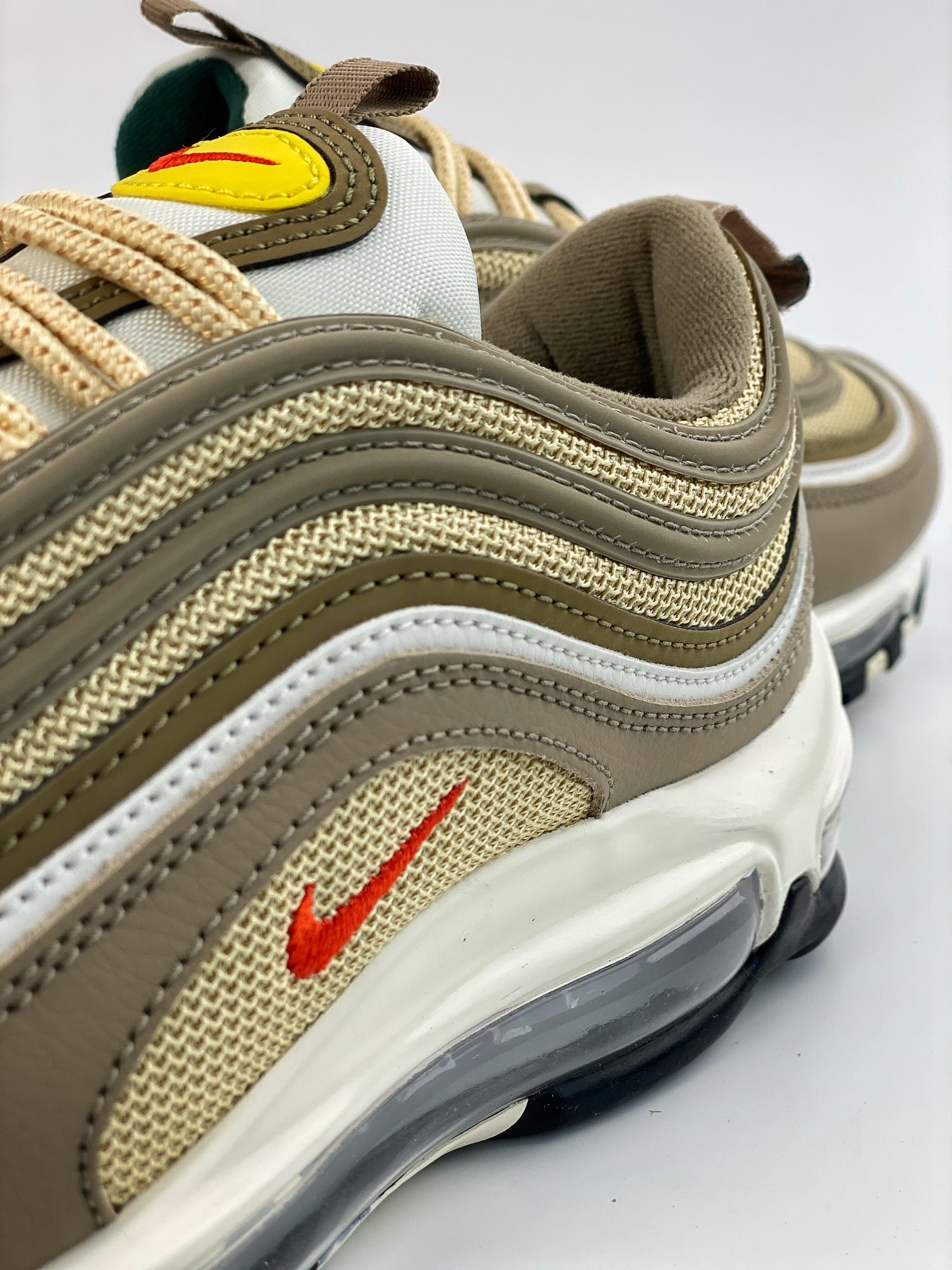 Channel order NK Air Max 97 Khaki Yellow Red Small Hook FD0357-247