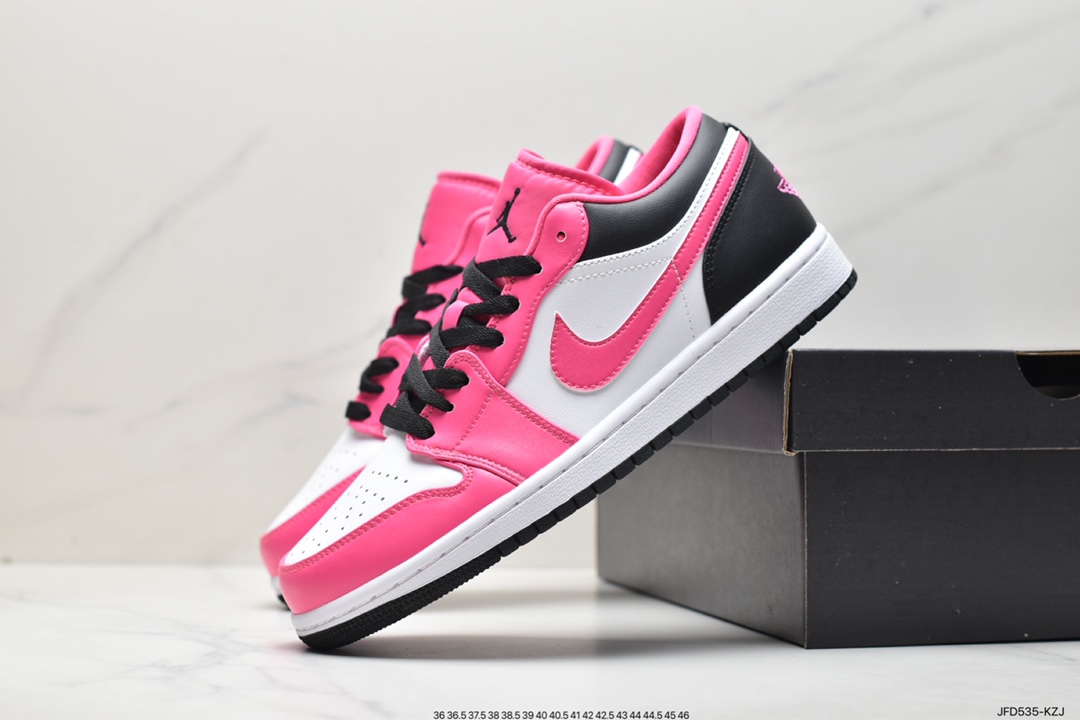 Air Jordan 1 Low Fierce Pink” GS low-top white, pink and black DZ5365-601