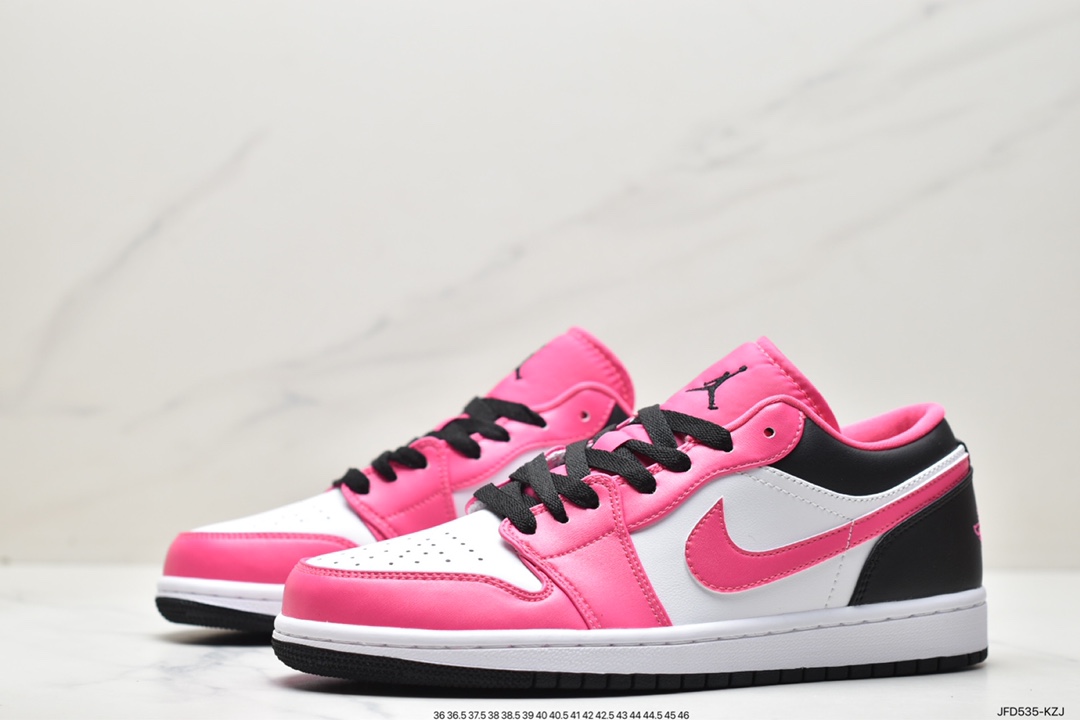 Air Jordan 1 Low Fierce Pink” GS low-top white, pink and black DZ5365-601