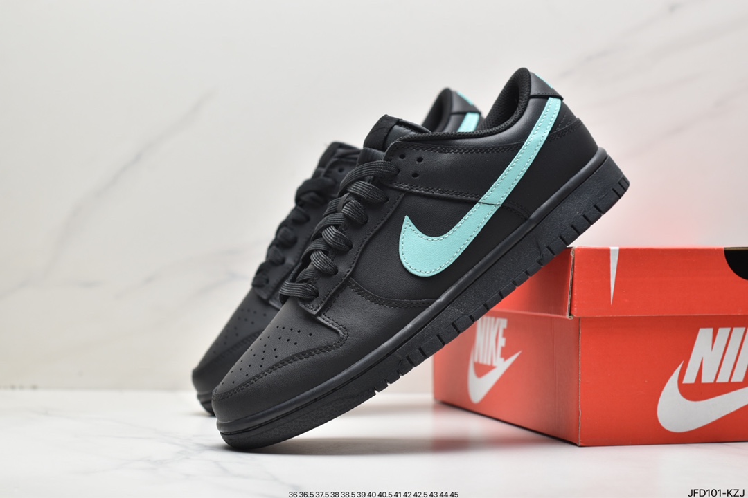 DUNK Suede Black and White Nike Dunk Low Correct Leather DD1391-001