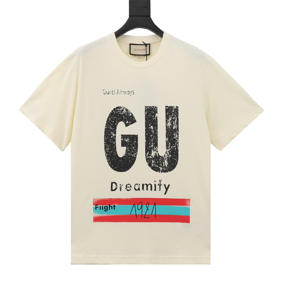 GUCCI/古驰 胸口字母印花短袖